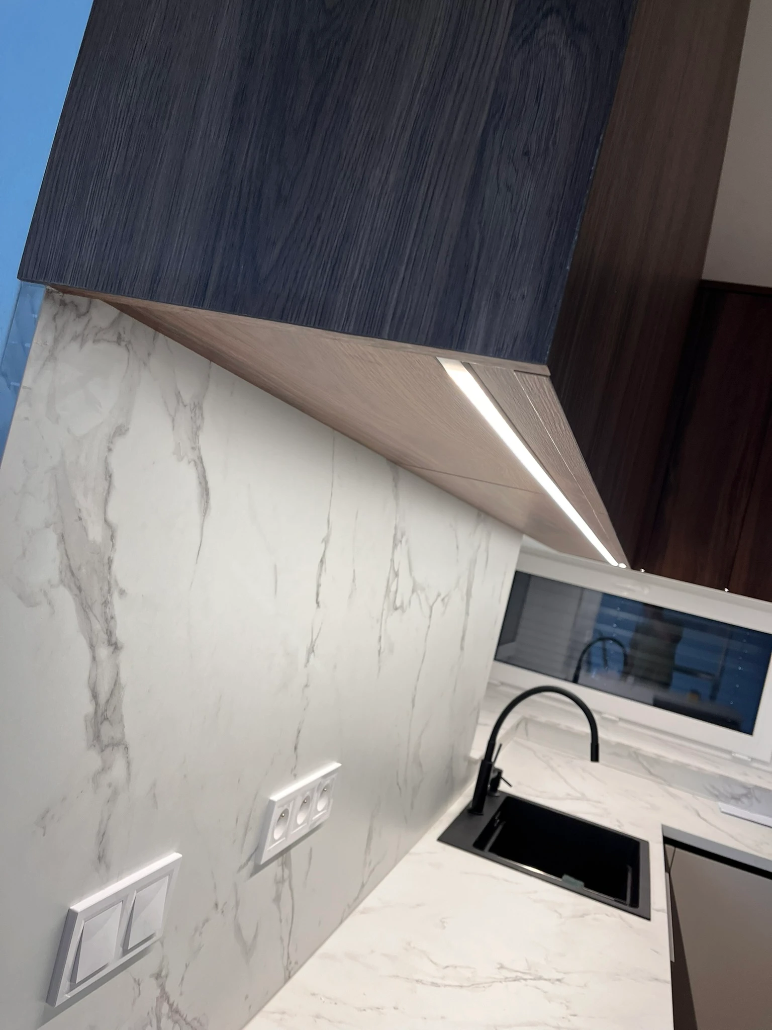 Rodinný dům - večerní osvětlení